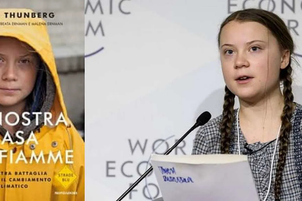 In libreria il libro di Greta Thunberg, La nostra casa è in fiamme