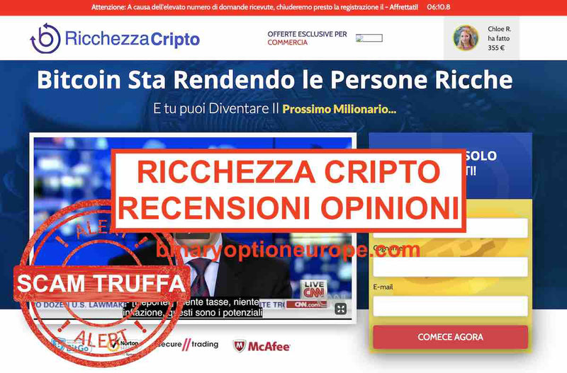 Ricchezza Cripto truffa recensioni e opinioni: Briatore e Berlusconi bufala [2019]