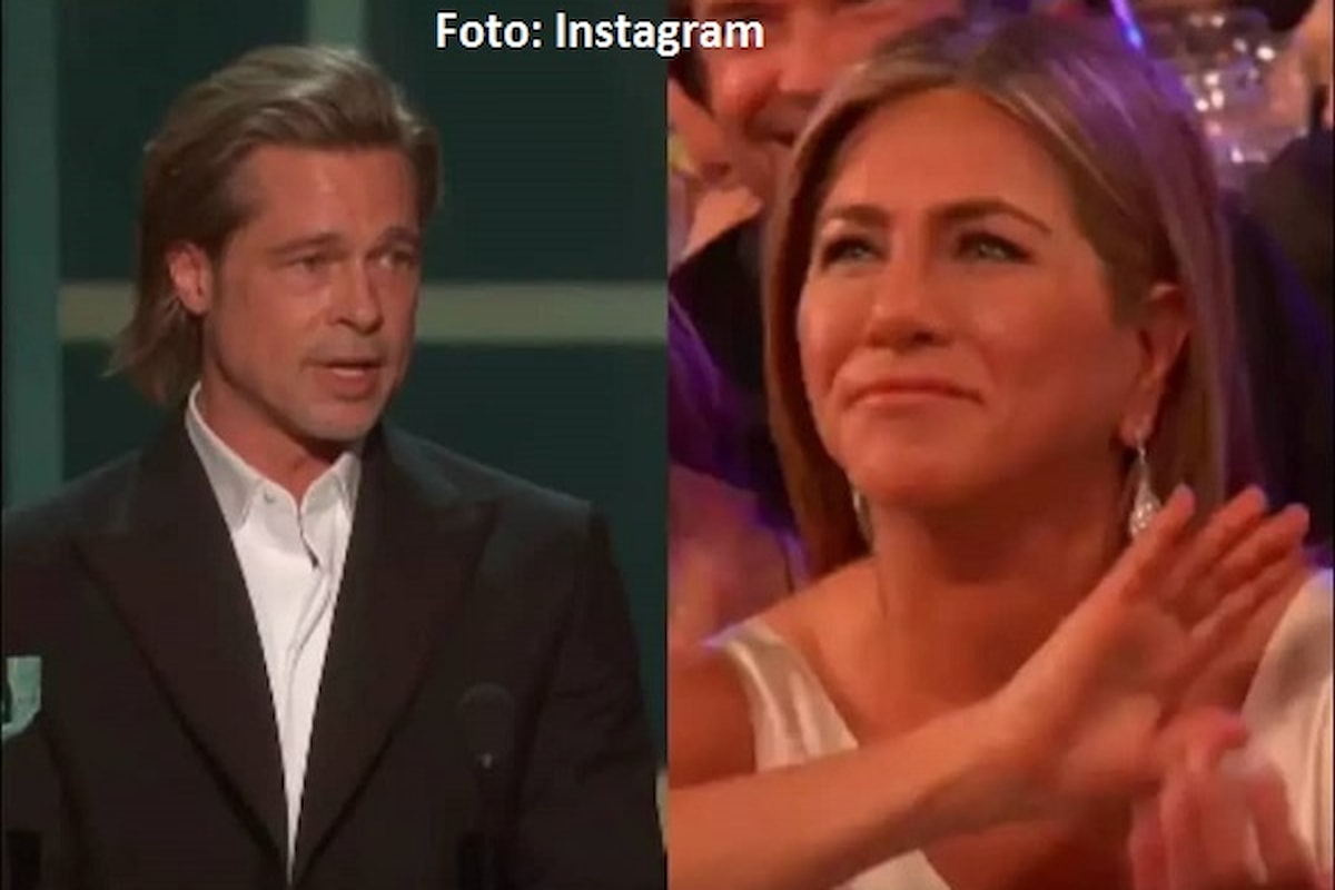 Brad Pitt e Jennifer Aniston: le foto insieme ai SAG Awards
