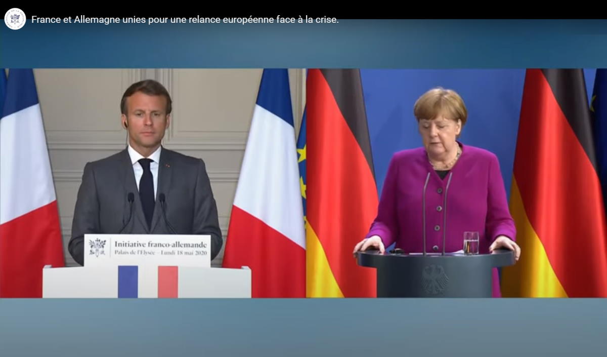 Merkel e Macron si accordano per un Recovery Fund da 500 miliardi ma per Conte non sono sufficienti
