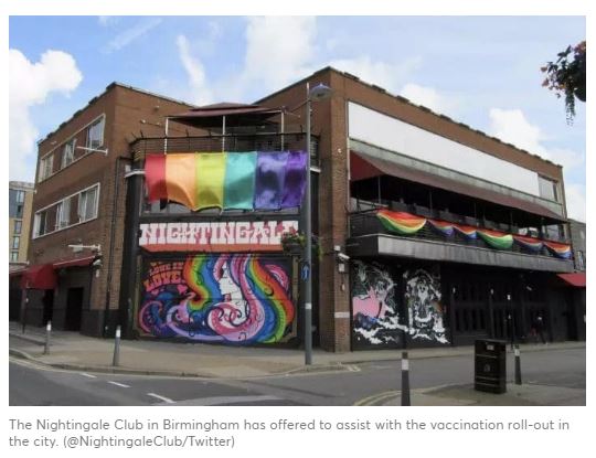 Lo storico locale LGBT+ di Birmingham pronto ad aiutare con le vaccinazioni anti-Covid