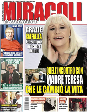Il regista Maximo De Marco ricorda Raffaella Carra' sul settimanale Miracoli in edicola!