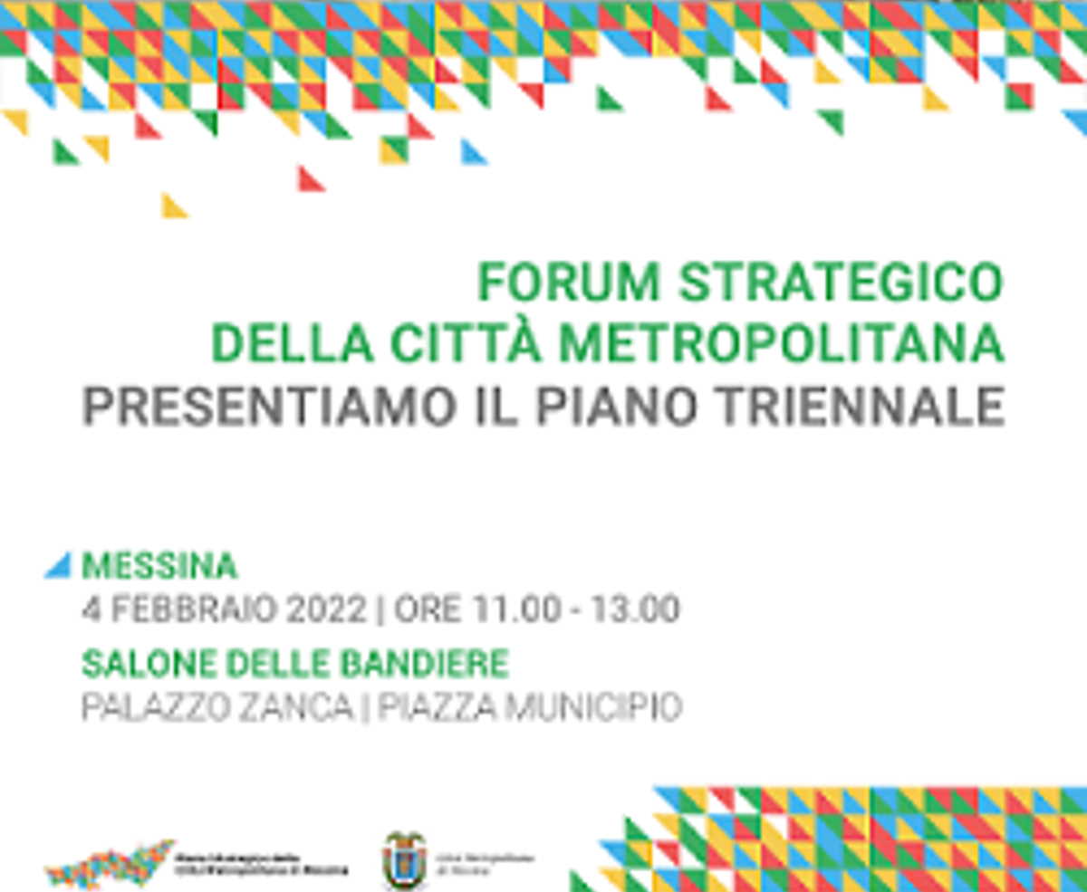 Messina - La Città Metropolitana presenta il Piano Strategico Triennale