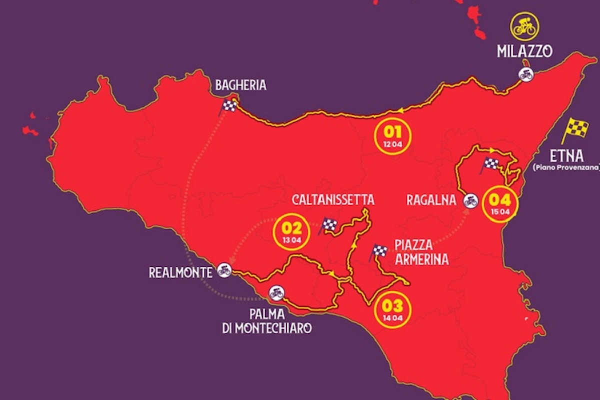 Milazzo (ME) - Domani il “Giro di Sicilia”. Molte strade chiuse al traffico