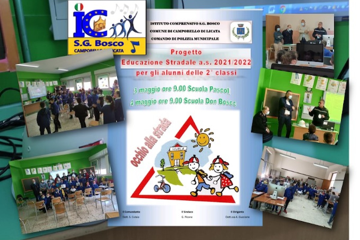 Educazione stradale a scuola: Vigili urbani in cattedra all’IC SG Bosco di Campobello di Licata