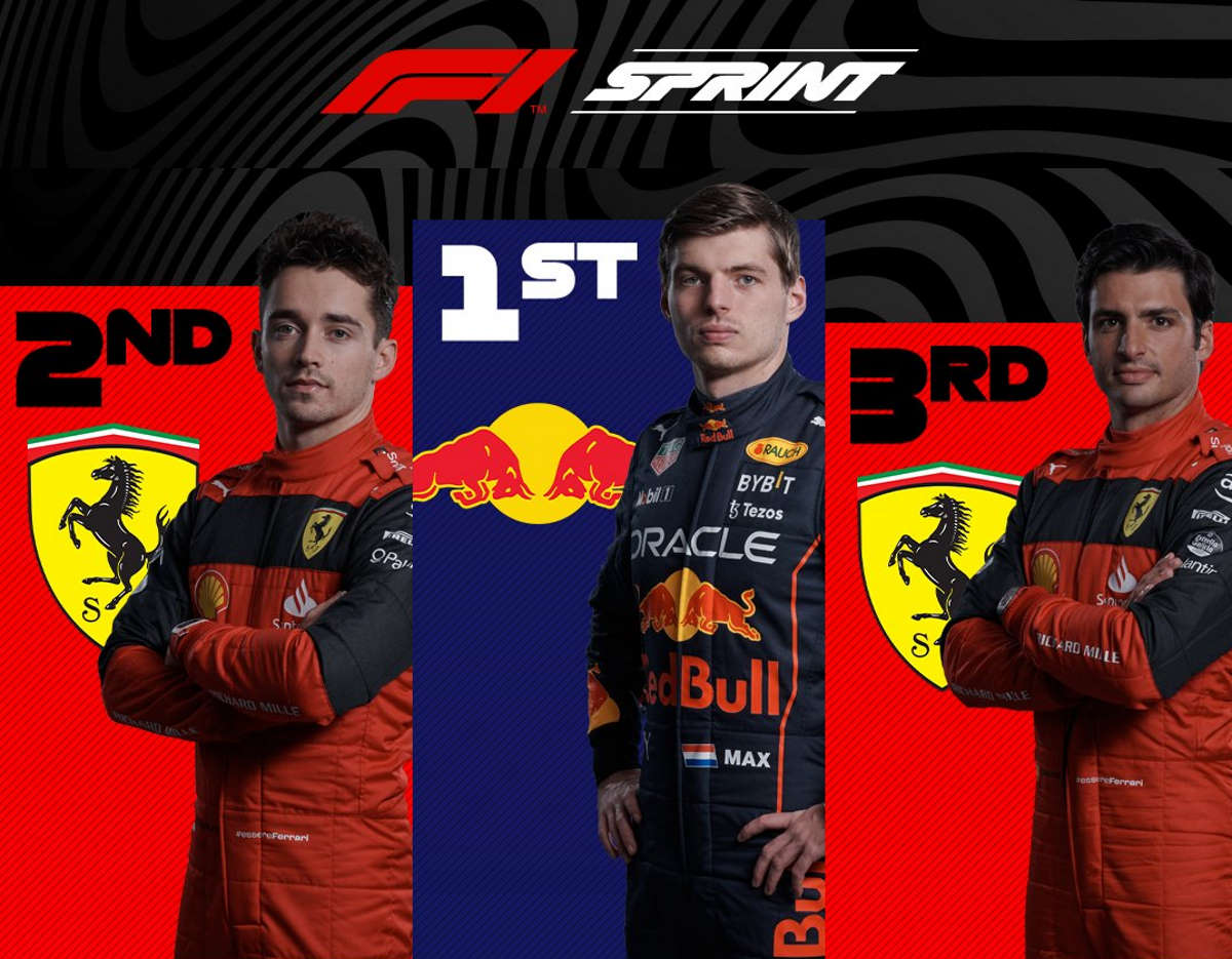 Formula 1, in Austria la gara Sprint conferma la griglia delle qualifiche con Verstappen davanti alle due Ferrari di Leclerc e Sainz