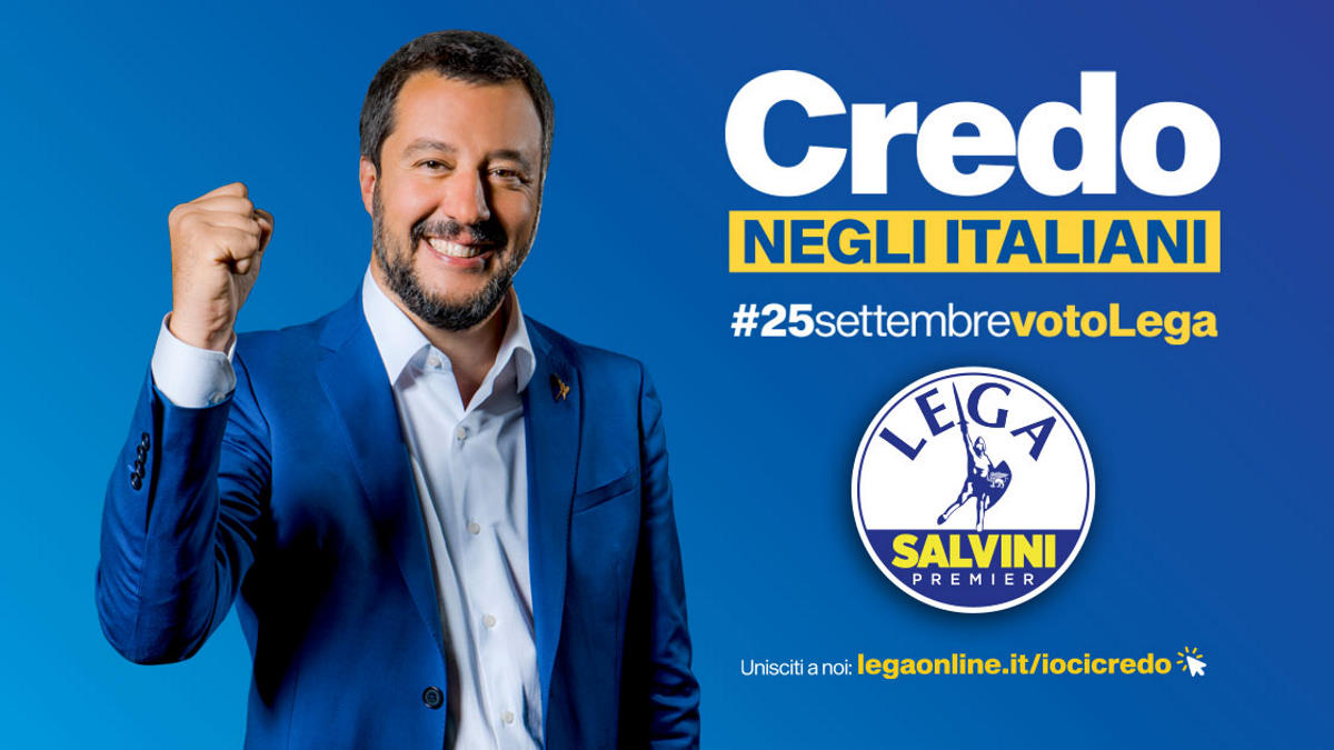 Il nuovo Matteo Salvini svela la nuova campagna Credo