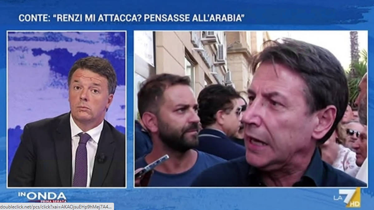La nuova indecente campagna di Matteo Renzi nei confronti di Giuseppe Conte