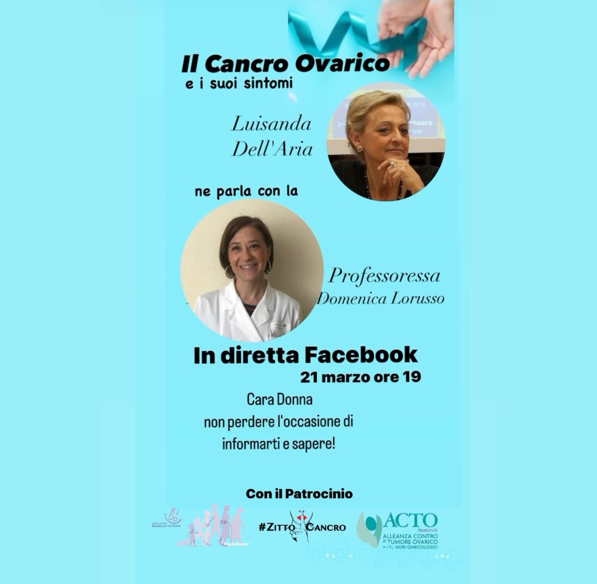 Il cancro all’ovaio e i suoi sintomi in diretta Facebook con la prof. Lorusso