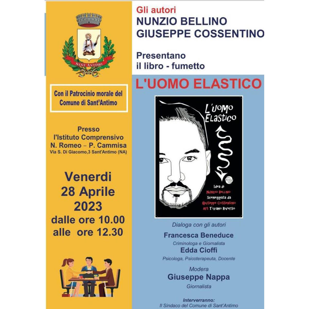 Venerdì 28 aprile alle ore 10.00 Nunzio Bellino e Giuseppe Cossentino presenteranno alla scuola Nicola Romeo a Sant’Antimo