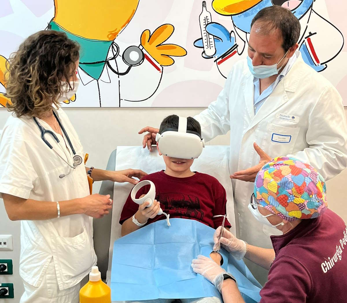 Al pronto soccorso pediatrico del Gemelli si usa realtà virtuale e i piccoli pazienti non piangono più