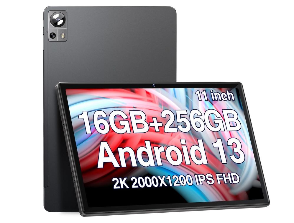 DMOAO Tablet Android 13 16GB RAM, Display 2K, Fotocamera Tripla, Batteria Potente La Tua