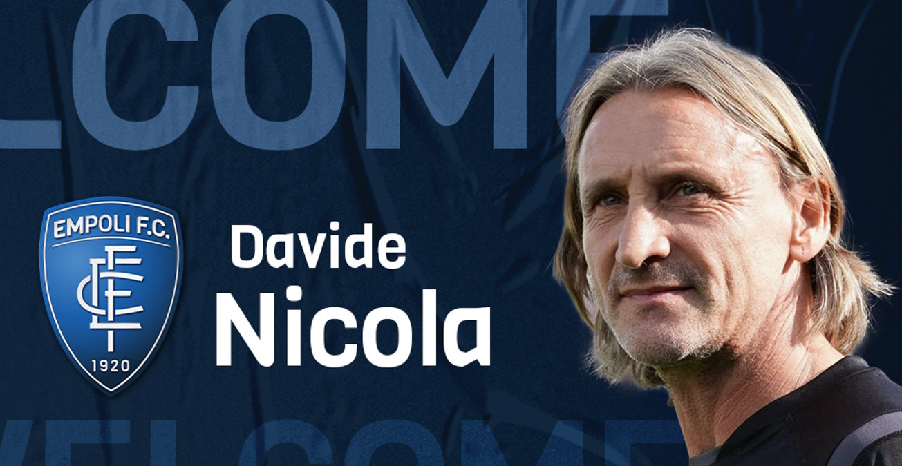 Davide Nicola è il nuovo allenatore dell'Empoli che ha esonerato Aurelio Andreazzoli