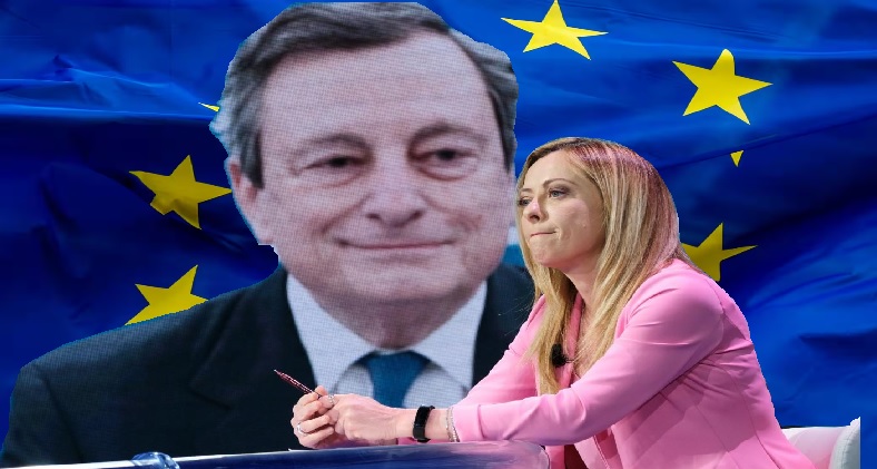 L’asso nella manica di Giorgia Meloni alle prossime Europee: Mario Draghi al posto della von der Leyen