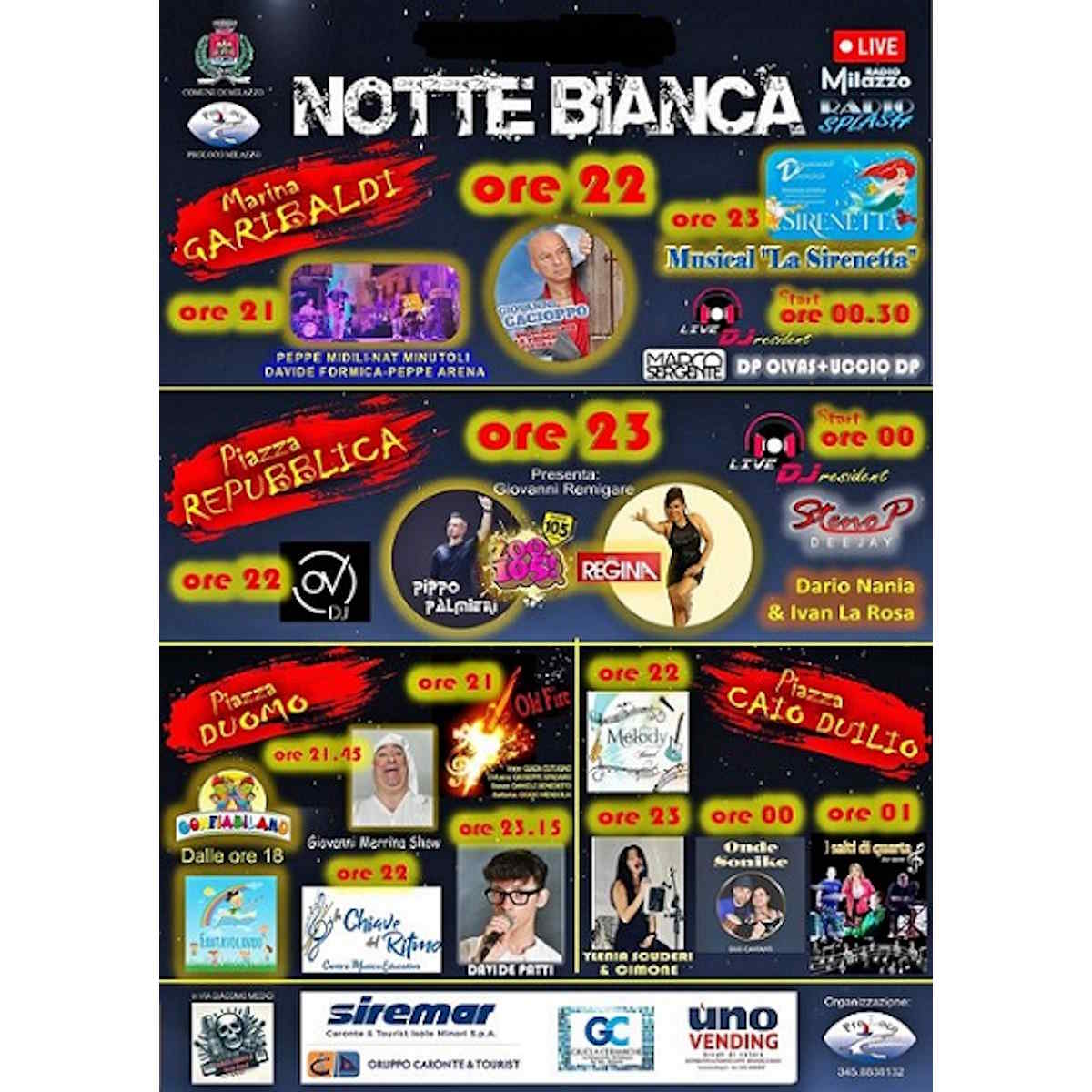 Milazzo (ME) - Il 13 settembre la “Notte bianca” conclude la stagione degli eventi estivi