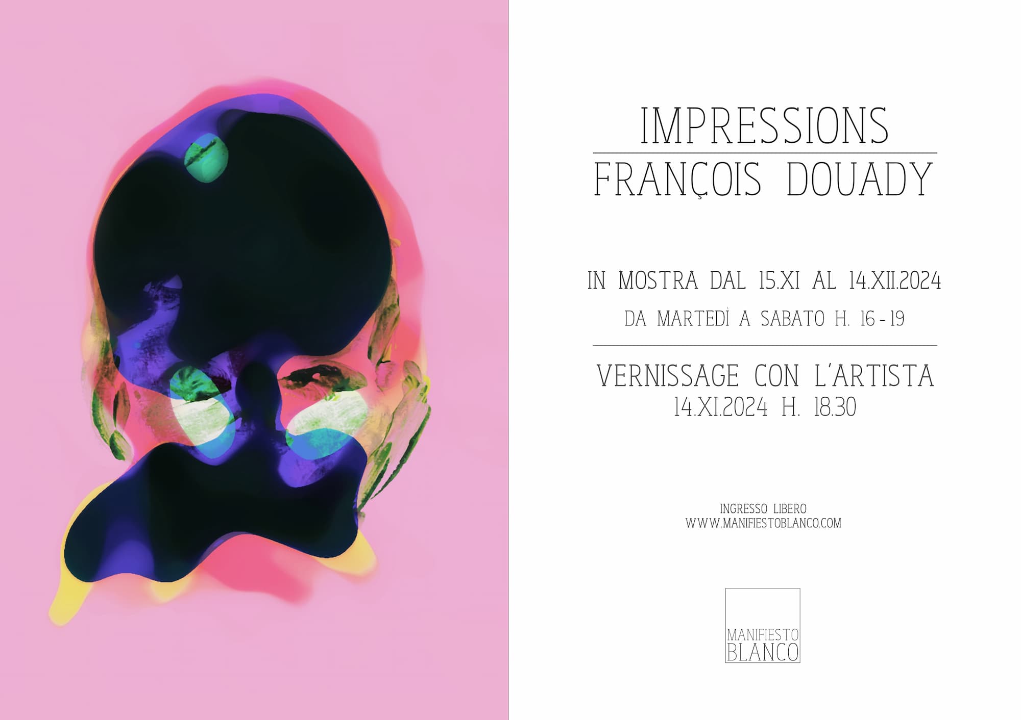 Mostra IMPRESSIONS - François Douady @ Manifiesto Blanco