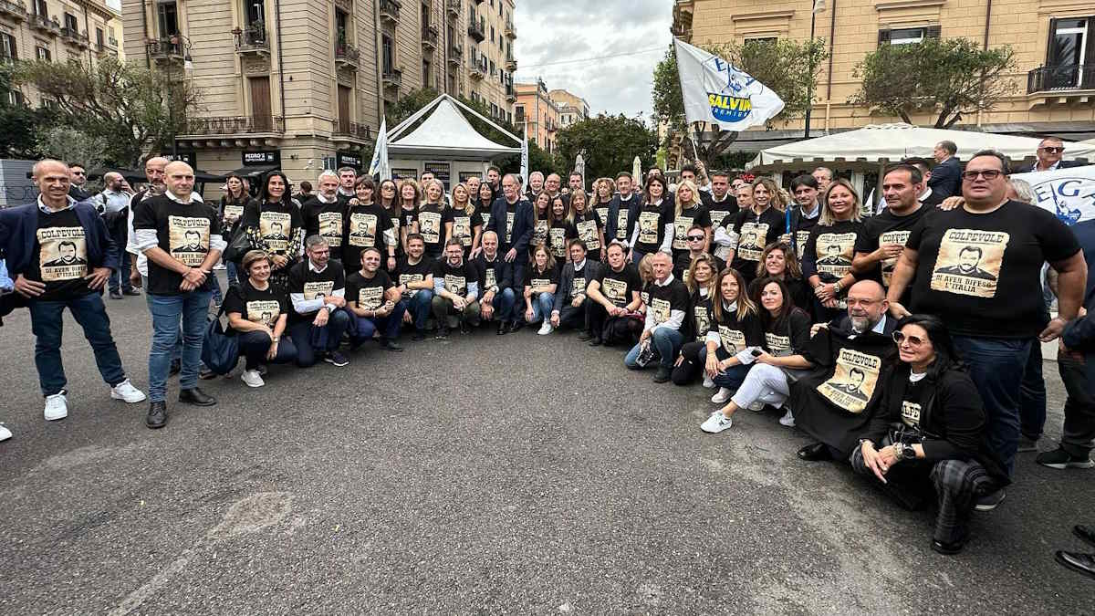 Parlamentari e ministri della Lega a Palermo a supporto di Salvini per il processo Open Arms