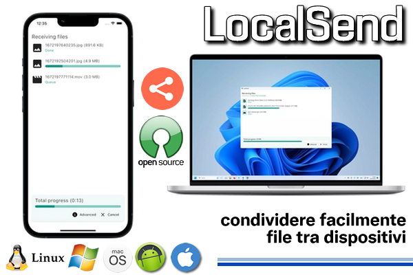 LocalSend : condividere facilmente file tra dispositivi - Web Apps Magazine