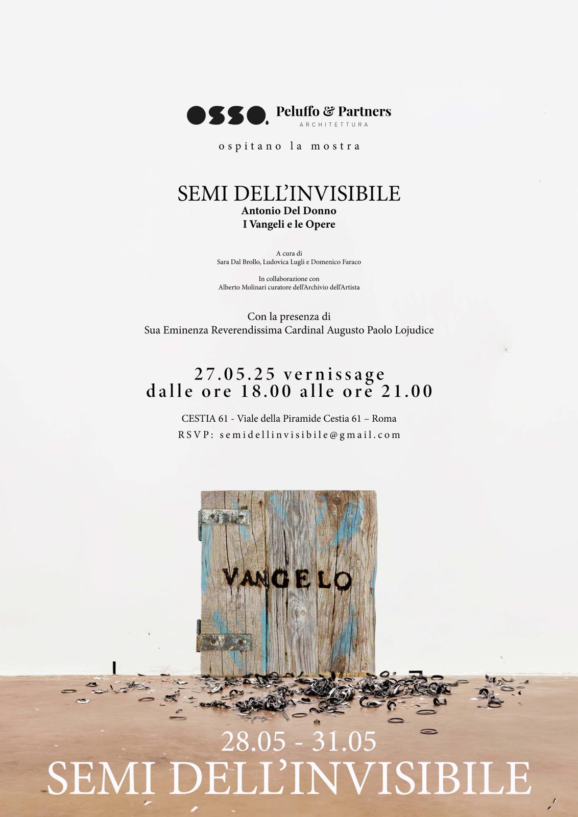 SEMI DELL’INVISIBILE: un’esposizione dedicata all’opera dell’artista Antonio Del Donno