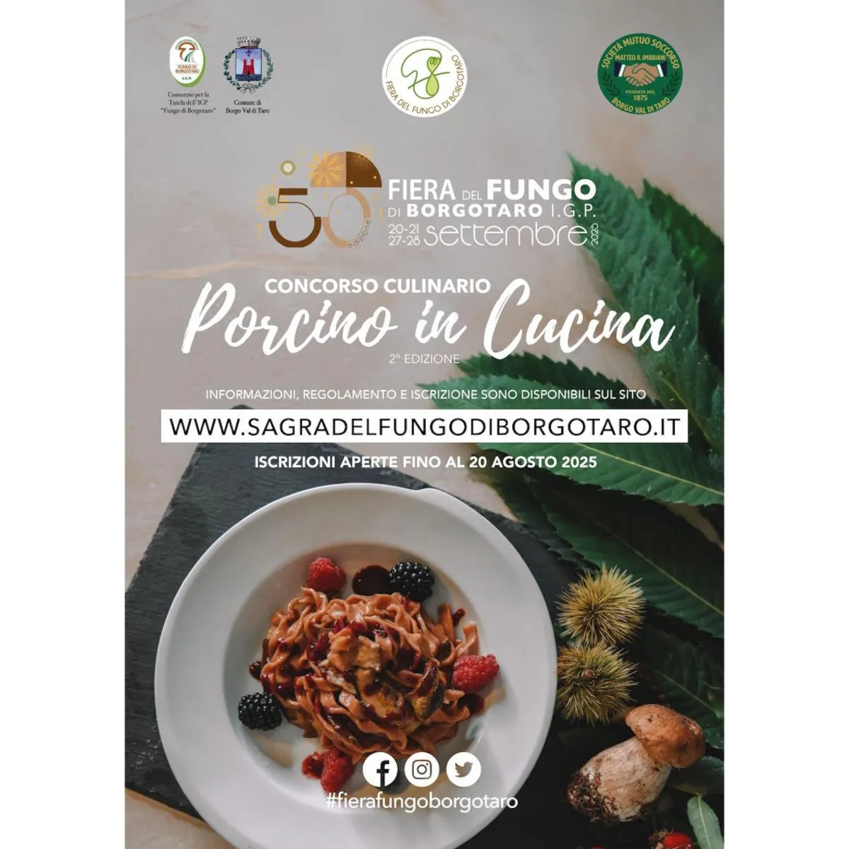 Seconda Edizione di “Porcino in Cucina”: il contest internazionale che celebra il Fungo IGP di Borgotaro