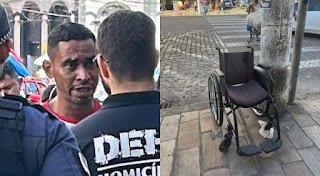 Saiba quem é o homem que usava o pai morto em cadeira de rodas para pedir dinheiro em Manaus