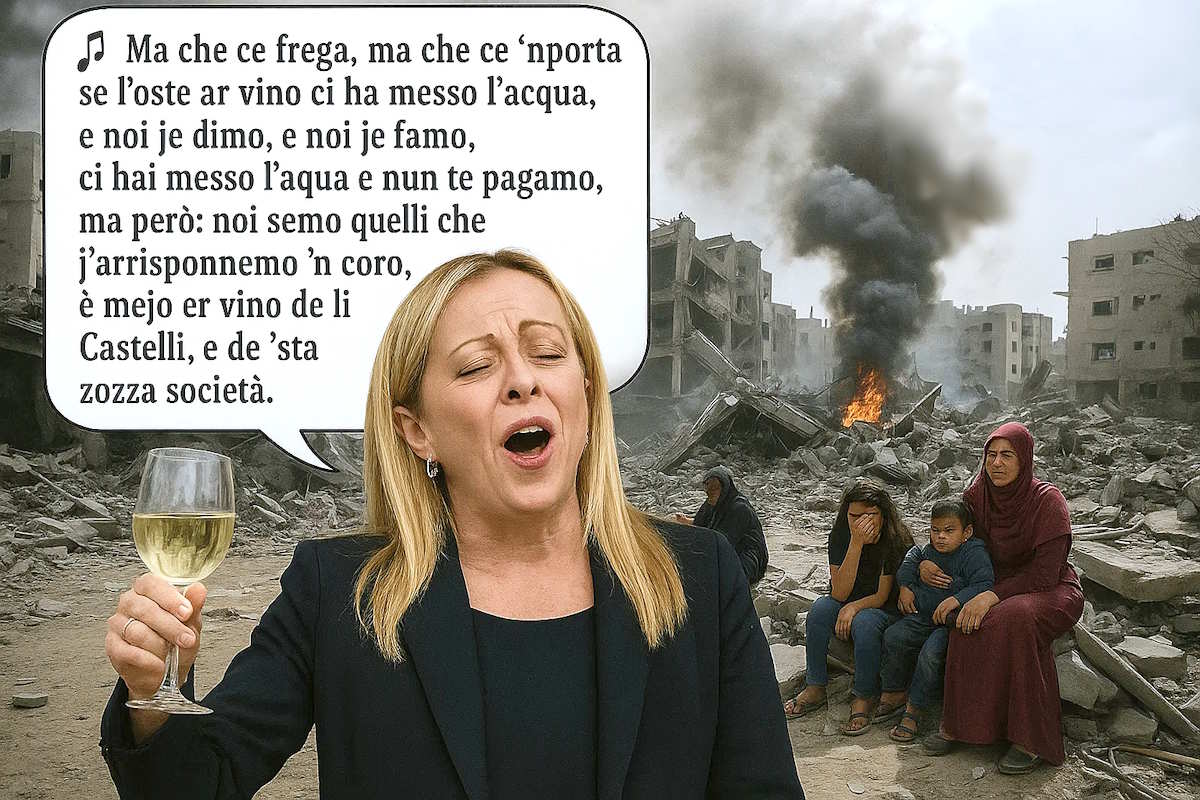 La premier della vergogna! Giorgia Meloni non vuole riconoscere lo Stato di Palestina: nessuna parola, nessun gesto per fermare il genocidio a Gaza