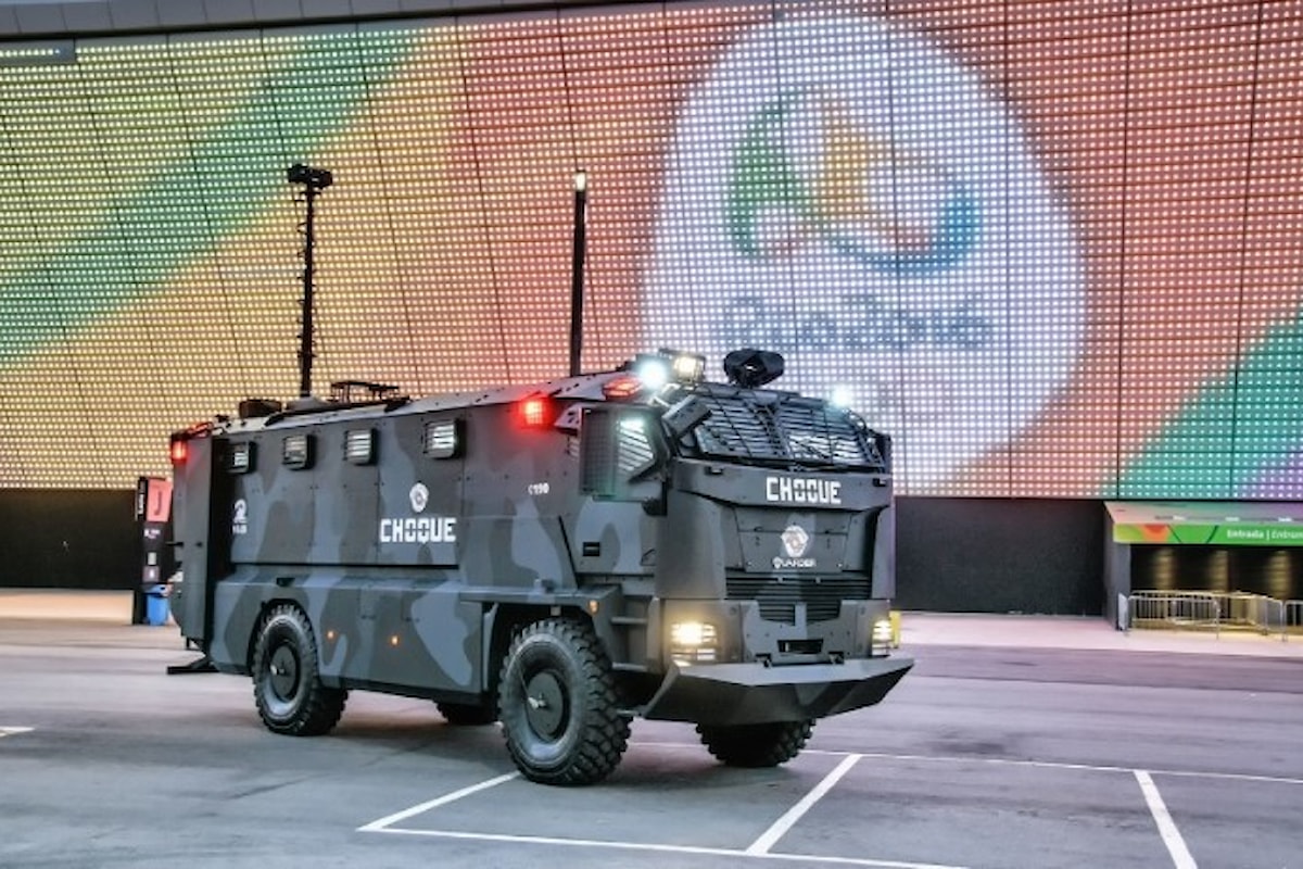 Un veicolo corazzato super-attrezzato garantisce la sicurezza ai giochi di Rio