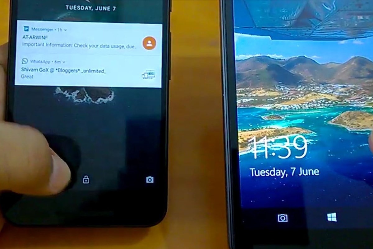 Android N vs Windows 10 mobile Redstone - LG Nexus 5X e Lumia 640 XL a confronto | Surface Phone Italia