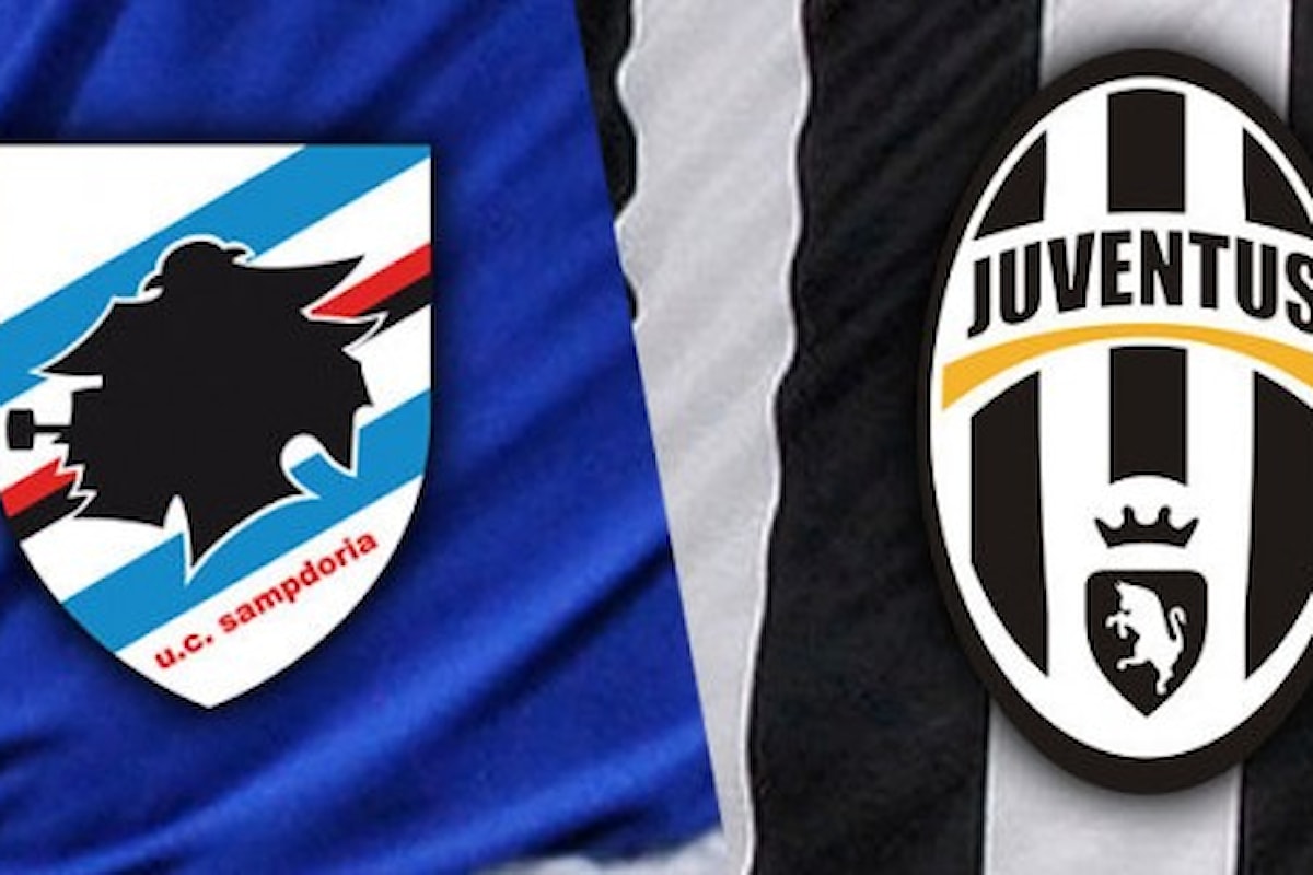 Sampdoria-Juventus LIVE minuto per minuto! Cliccate sull'articolo per rimanere aggiornati