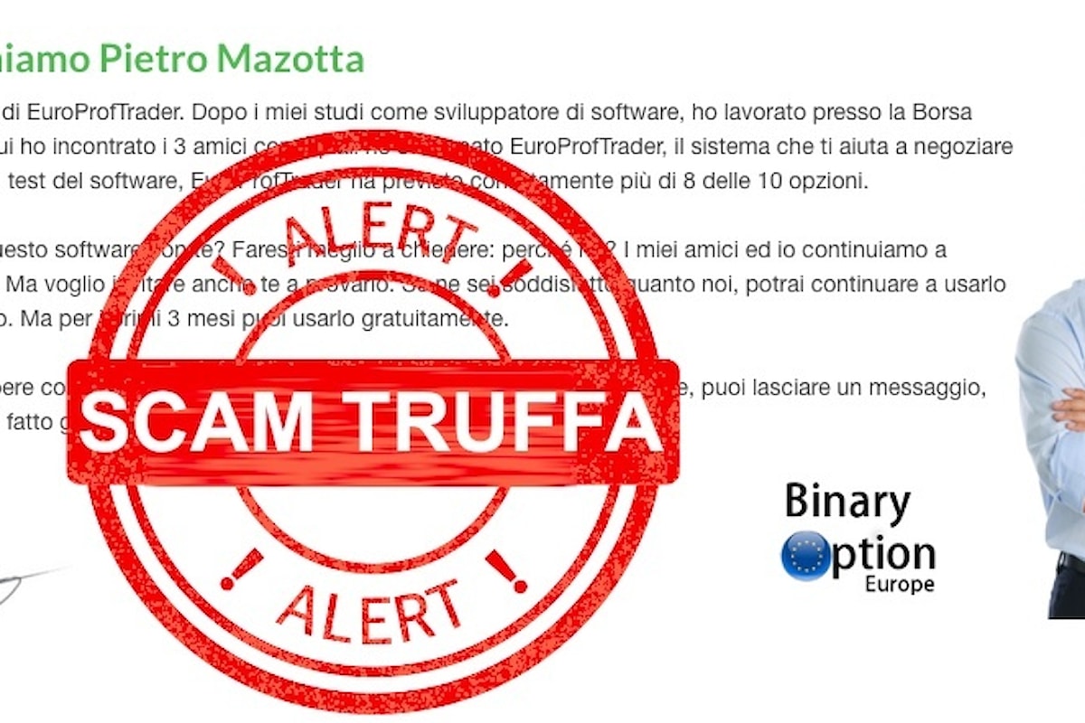 Europroftrader la truffa in internet che sta svuotando le tasche degli italiani