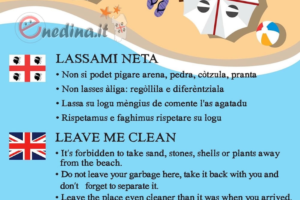 Spiagge sarde pulite e non depredate: parte la campagna Lassami neta