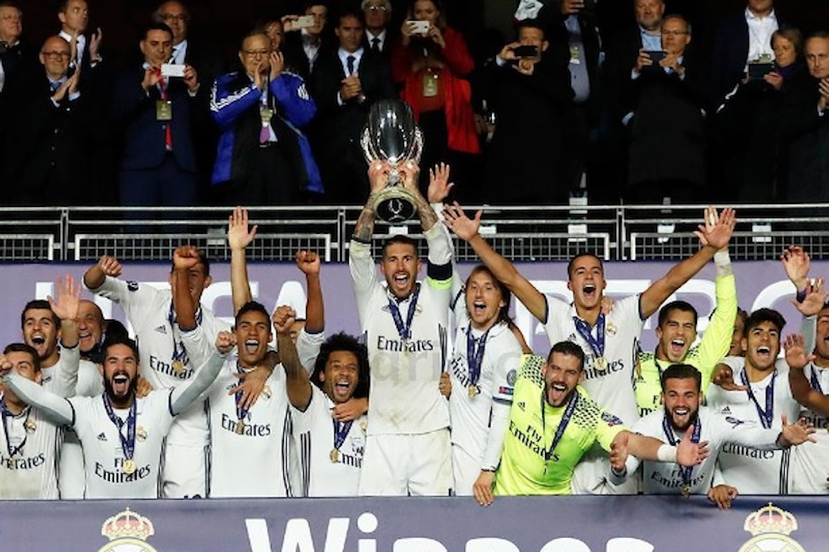 Il Real Madrid di Zidane vince la Supercoppa Europea, 3-2 al Siviglia