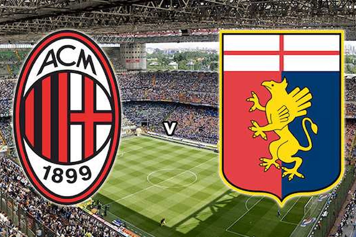 La cronaca minuto per minuto di Milan - Genoa 0 - 0