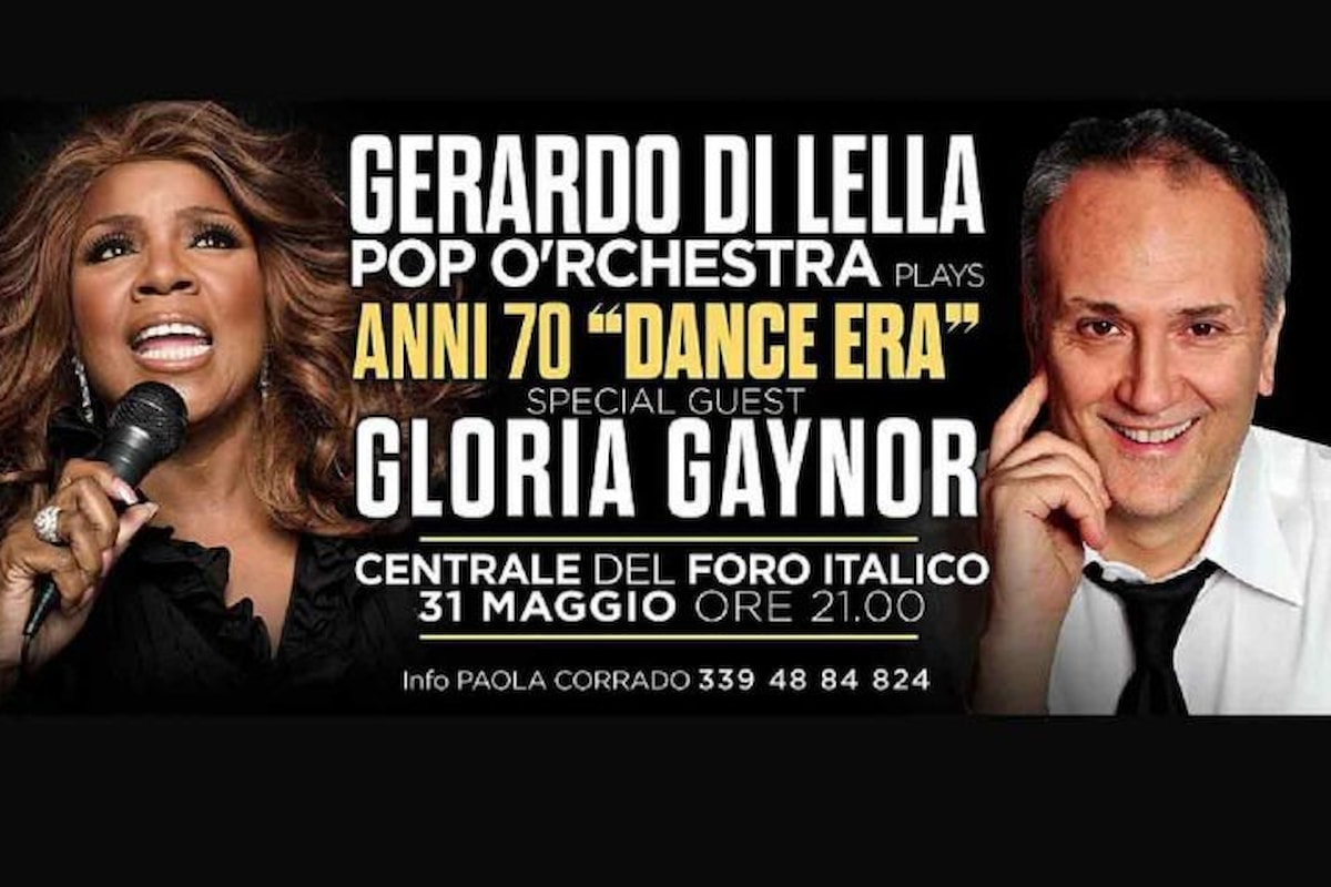 La grande disco anni 70 live, al foro Italico di Roma, con Gloria Gaynor come guest star
