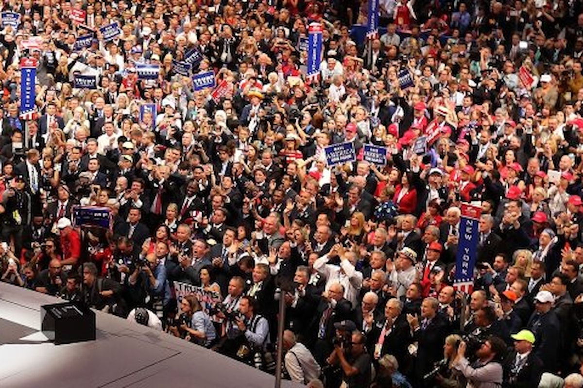 Trump chiude la convention di Cleveland: Eleggetemi e ristabilirò l'ordine