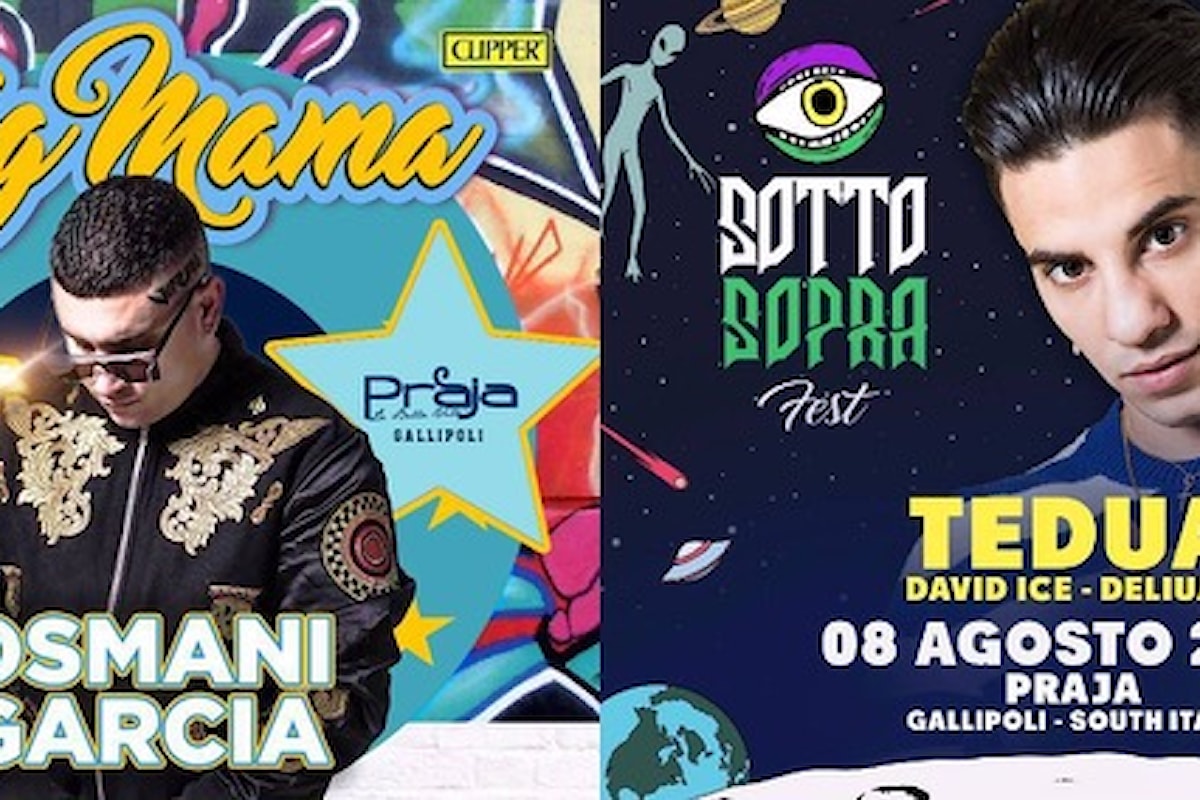 Osmani Garcia e Tedua alla Praja di Gallipoli per Big Mama e Sottosopra Fest