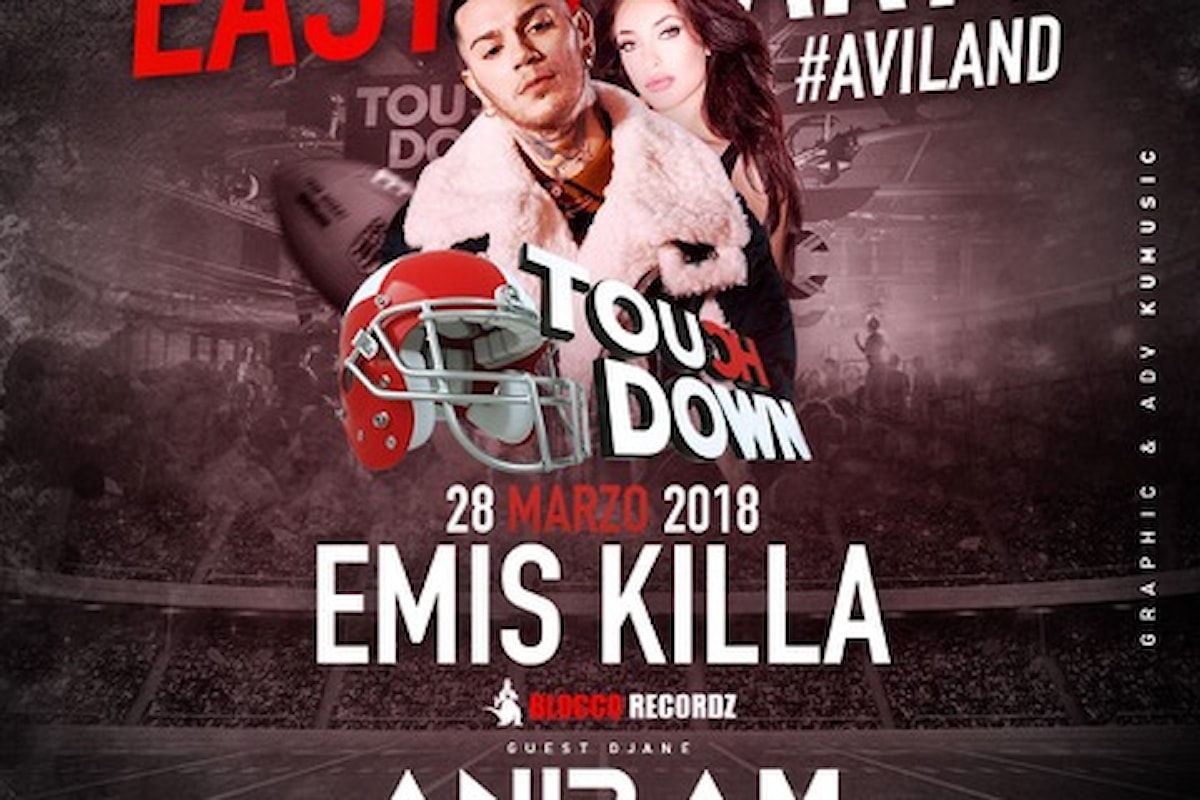 Emis Killa, Aniram, Touch Down: il 28 marzo è un mercoledì di fuoco con tre party tra Vicenza, Lodi e Piacenza