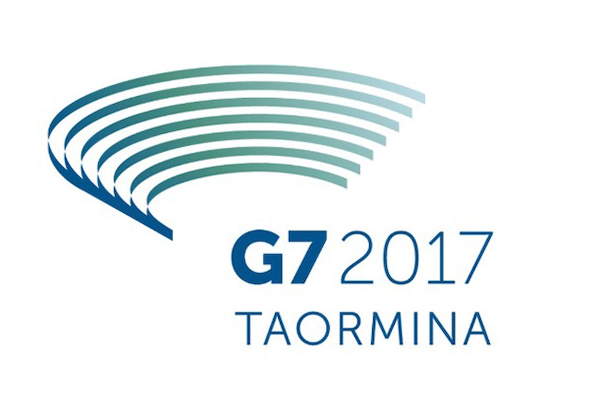 Matteo Renzi rivela il logo del G7 di Taormina del prossimo anno