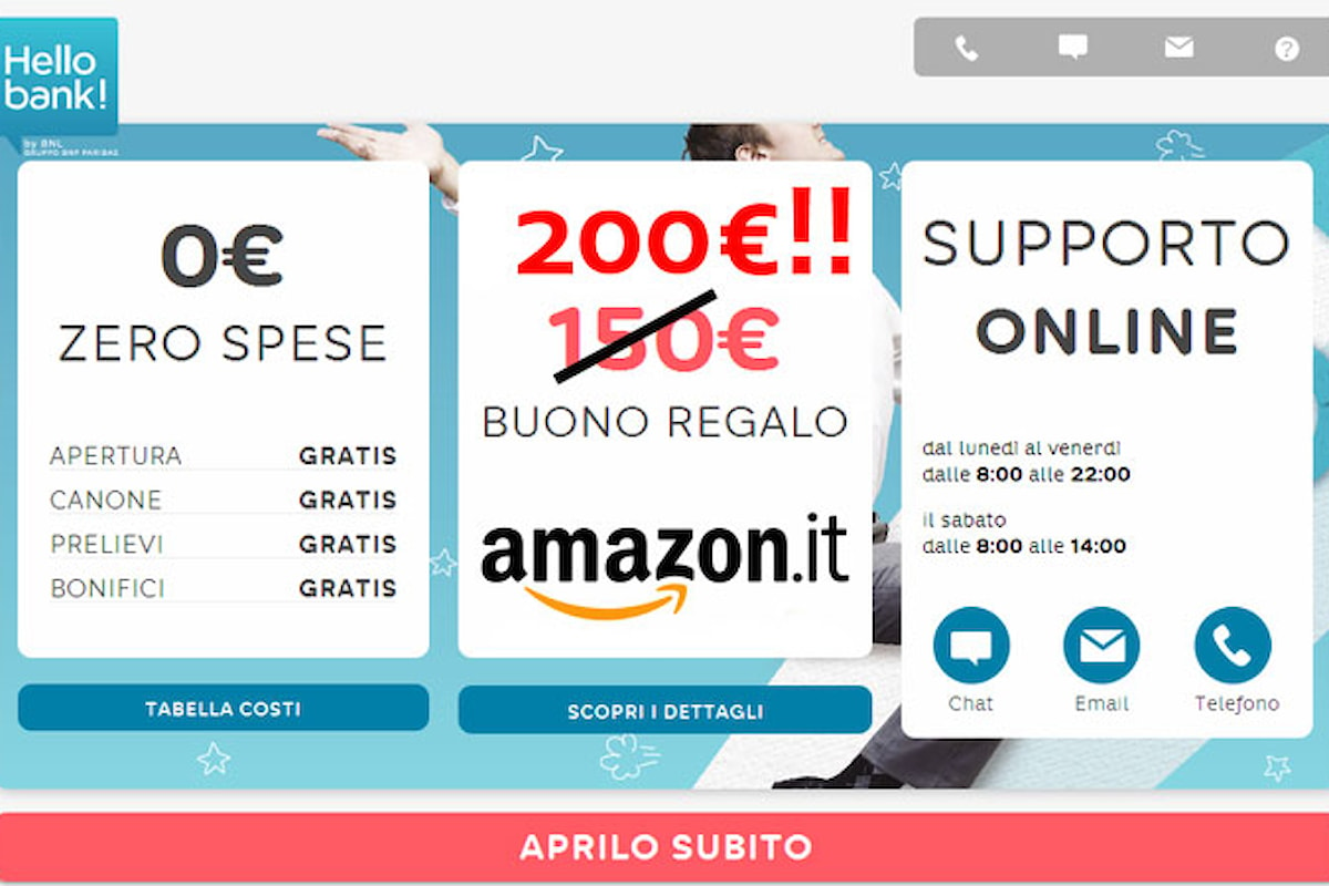 Buono Amazon da 200€, codice promozionale