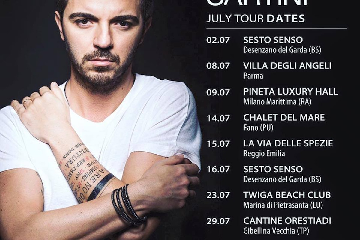Samuele Sartini Summer Tour