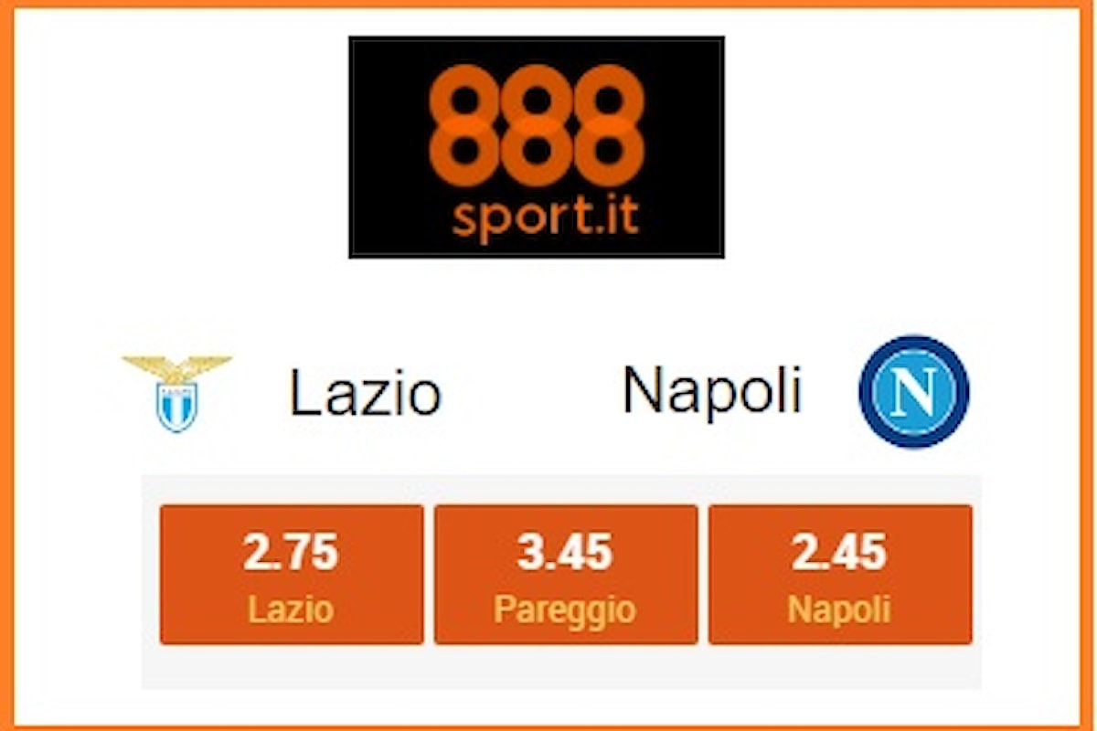 Serie A, Lazio-Napoli: il 41% scommette sulla vittoria di Sarri